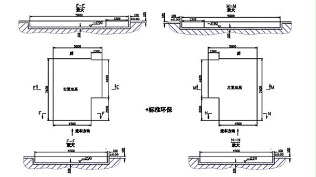 广力烤漆房GL-BR-4E1地基图