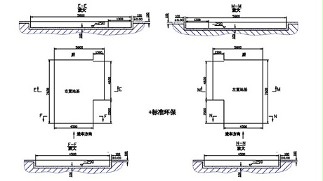 广力烤漆房GL-BR-4E1地基图