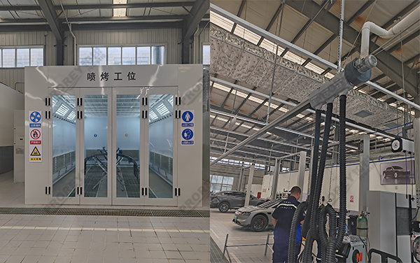 山东鸿蒙智行4S店-银座悦界行鸿蒙智行烤漆房