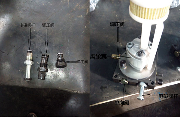 图片4-检查齿轮泵、调压阀、启动缓冲阀是否损坏