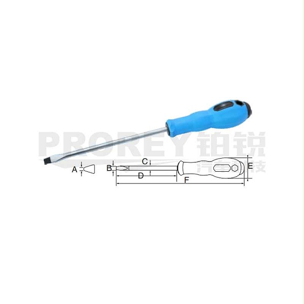 飞鹰 4011610 一字螺丝批 橡塑柄 SL6 x 200mm