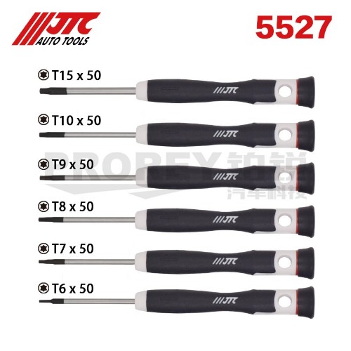 JTC5527 6PCS 欧式精密星型起子组