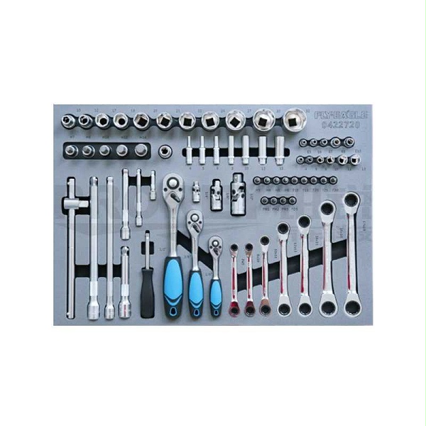 飞鹰 0422720 69件全系列套筒棘轮扳手工具托