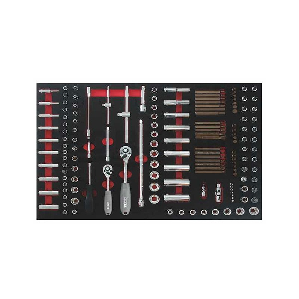 百思泰 6699B 153件1/4英寸 3/8英寸套筒工具托组套