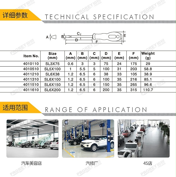 GW-130036556-飞鹰 4010510 一字螺丝批 橡塑柄 SL5x100mm-2