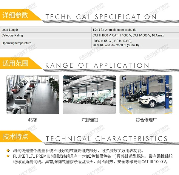 GW-120030035-FLUKE 福禄克 TL71 超值测试线组-2