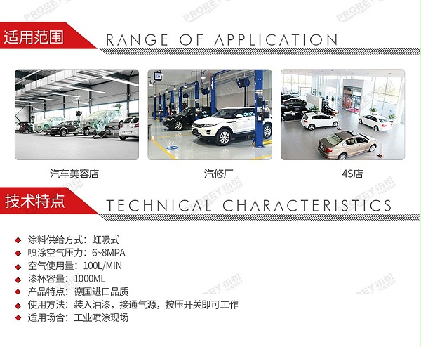 GW-150050037-萨塔 9795 SATA HRS 防腐涂料底漆喷枪(喷车底胶，带三种特殊喷杆)-2