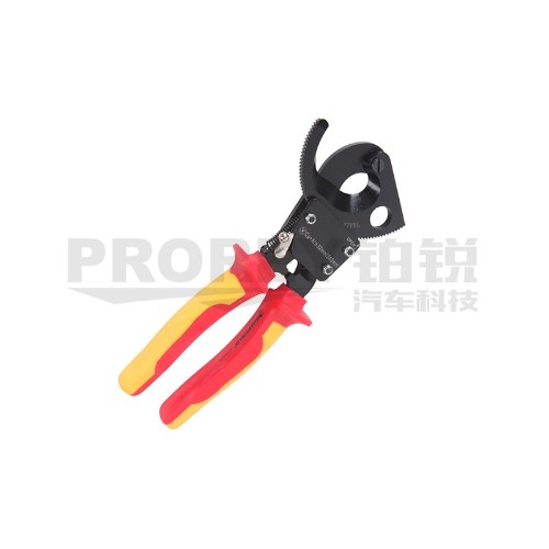 GW-130035069-钢盾 S150003 注塑型双色绝缘棘轮式电缆钳剪240mm