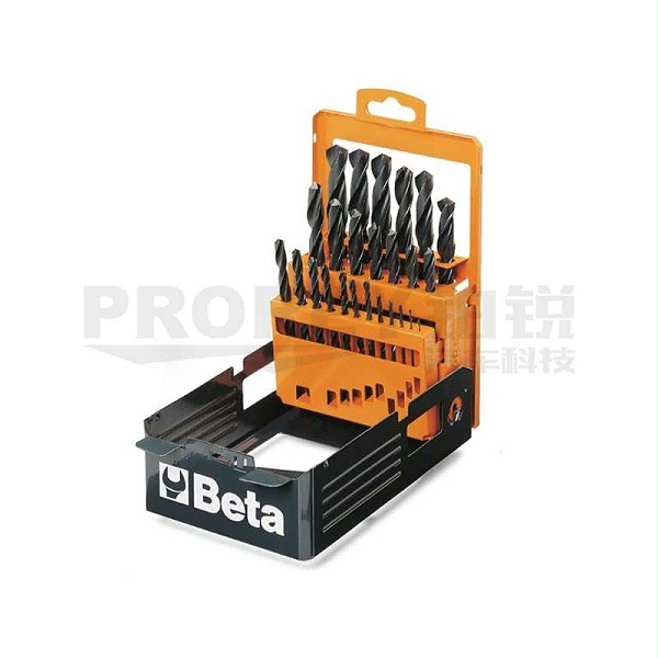 Beta 4100425 25件装高速钢直柄麻花钻头组套