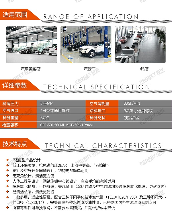 GW-150050094-戴维比斯 PROLT-GTE20--1213-BK PROGTI全能高效环保面漆喷枪-2
