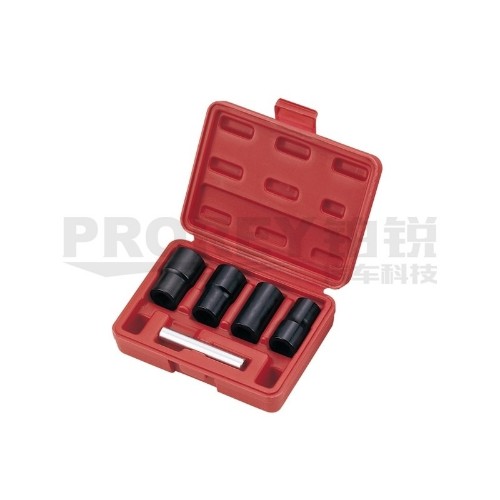TJG B1337 5PCS 1/2英寸轮胎反牙套筒工具组(螺旋式)
