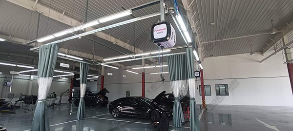 山东特斯拉4S店-威海宝通特斯拉铝车身工位1