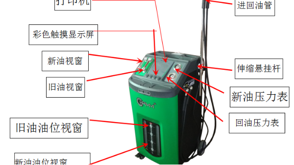 使用全自动等量变速箱换油机换油时的标准步骤