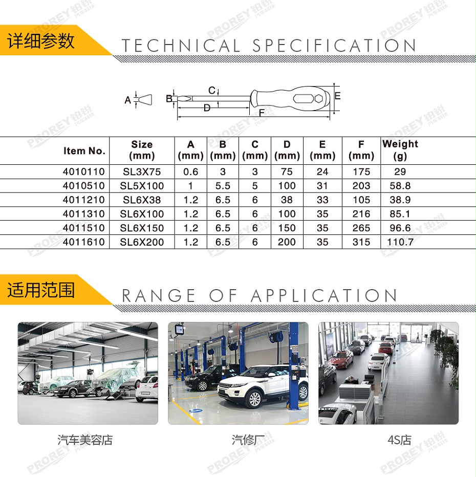 GW-130036556-飞鹰 4010510 一字螺丝批 橡塑柄 SL5x100mm-2