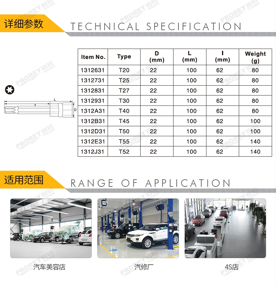 GW-130036325-飞鹰 1312631 12英寸 旋具套筒 星型 T20 100L-2