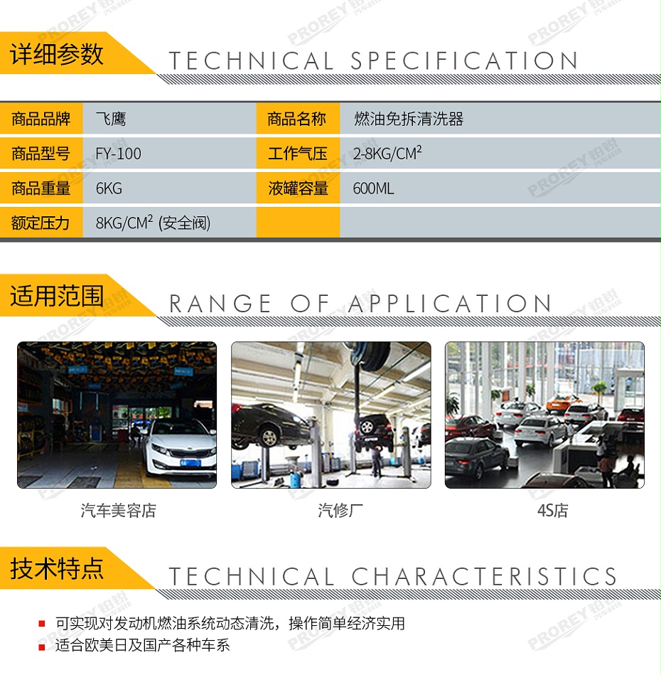 GW-170990007-飞鹰 FY-100 燃油系统免拆清洗器-2